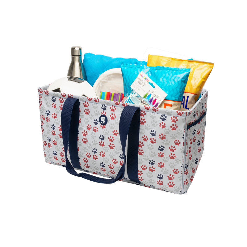 Geckobrands large utility tote Americana paws
