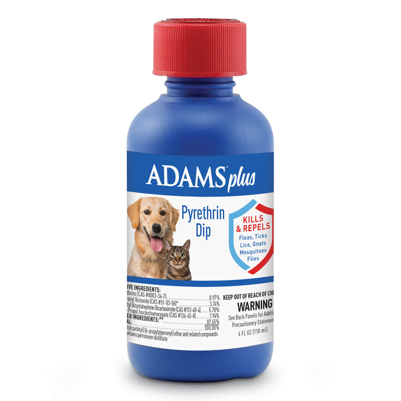 Adams Plus Pyrethrin Dip Clear 4 fluid ounces