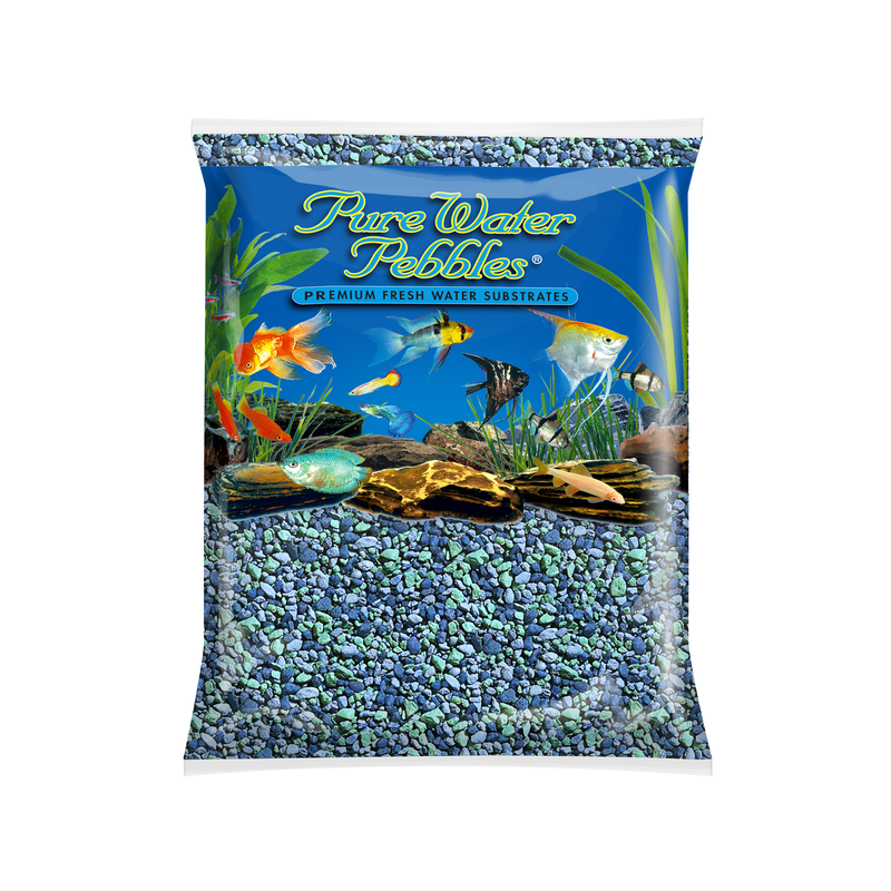 PURE WATER PEBBLES GRAVEL BLUE LAGOON 5LB