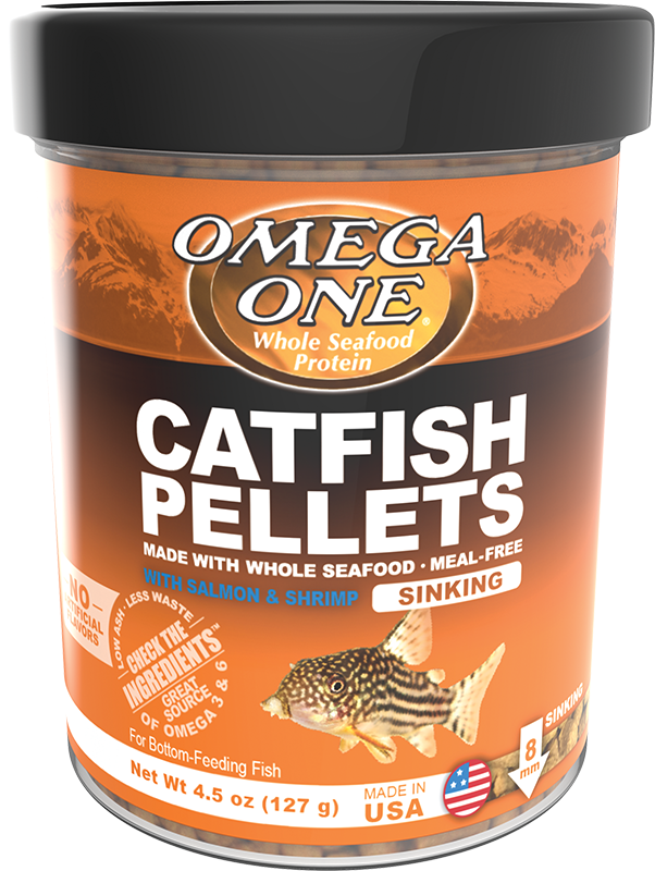 Omega One Catfish w/ Shrimp Pellets 4.5oz
