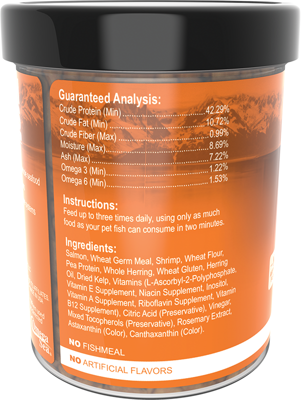 Omega One Catfish w/ Shrimp Pellets 4.5oz