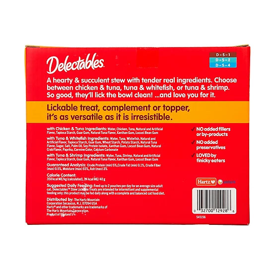 Delectables Stew Variety Pack Lickable Cat Treat and Topper, 30 ct.