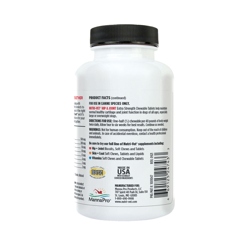 Nutri-Vet Hip & Joint Extra Strength Chewables 75 Count