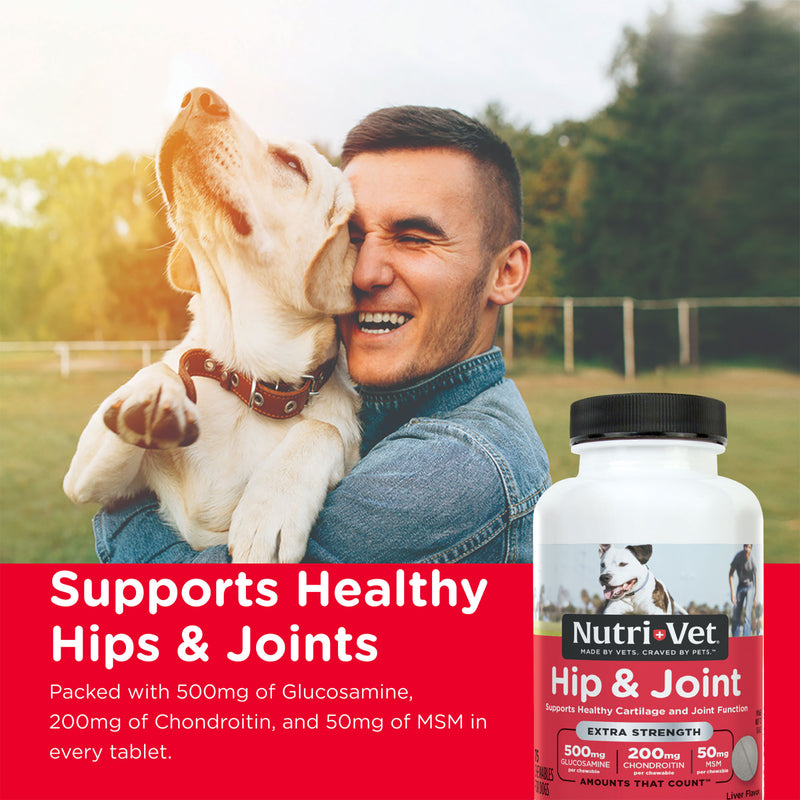 Nutri-Vet Hip & Joint Extra Strength Chewables 75 Count