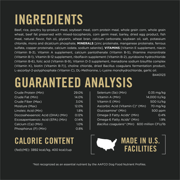 Purina Pro Plan Adult 7 Plus Complete Essentials Shredded Blend Beef and Rice Formula High Protein Dog Food for Senior Dogs