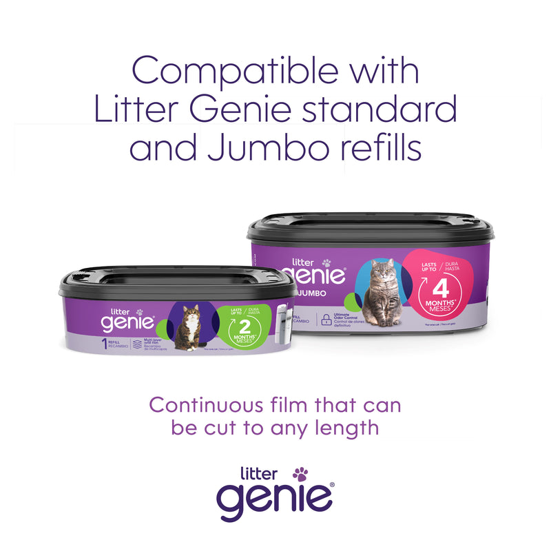 Litter Genie Plus Pail, Silver