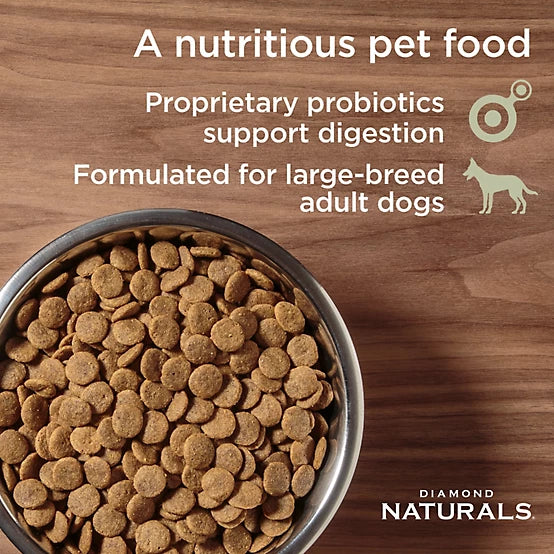 Diamond Naturals Large Breed Adult Lamb and Rice Formula Dry Dog Food, 40 lb. Bag