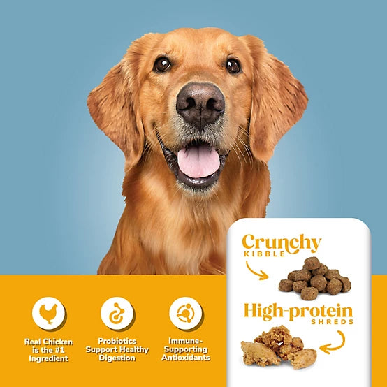 4health Shreds Adult Chicken and Rice Formula Dry Dog Food, 35lb