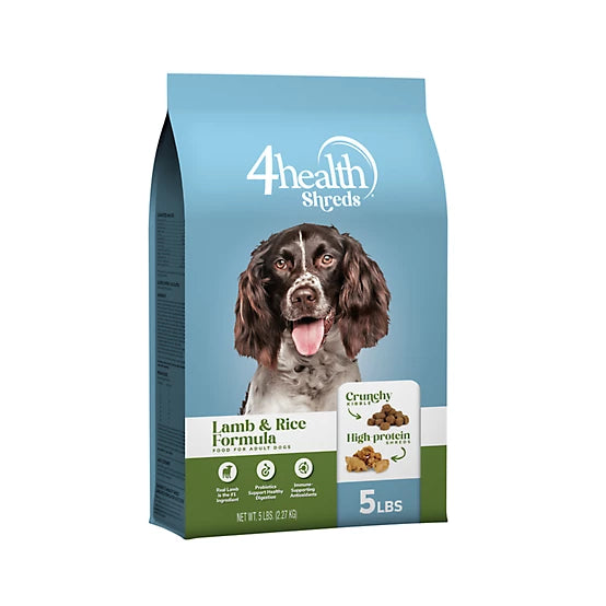 4health Shreds Adult Lamb and Rice Formula Dry Dog Food 5lb