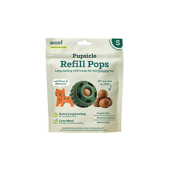 Woof Chicken Refill Pops, Small