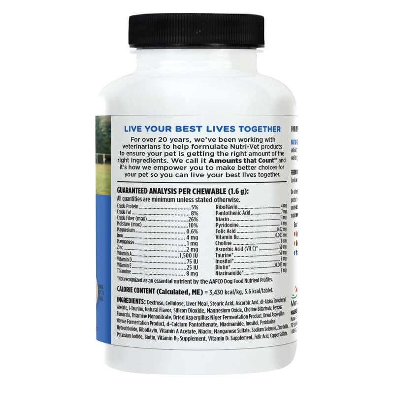 Nutri-Vet Senior-Vite Chewables For Dogs 120 Count