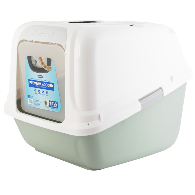 Premium Hooded Cat Litter Box with door