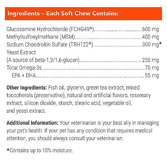 Cosequin Senior Joint Health Dog Supplment, 60 ct.