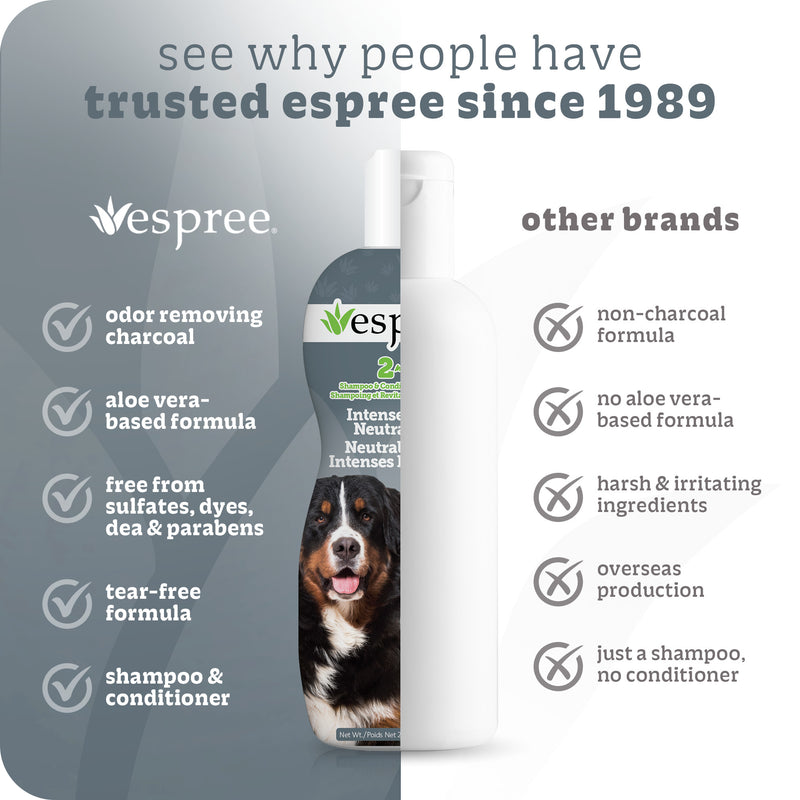 Espree Intense Charcoal Neutralizer Dog Shampoo & conditioner 20oz
