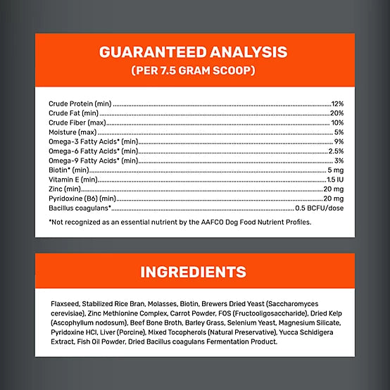 4health Skin and Coat Supplement Powder for Dogs, 16 oz.