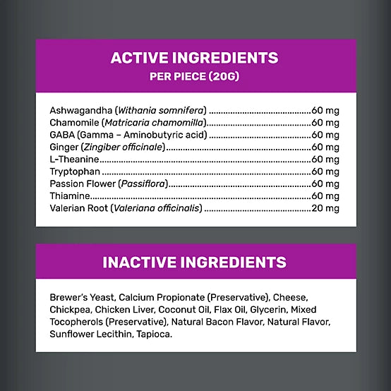 4health Calming Aid Supplement Bars for Dogs, 6 ct.