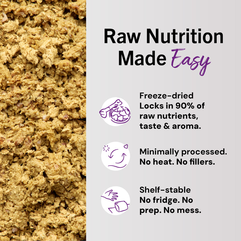 Stella & Chewy's Freeze-Dried Dinner Morsels for Cats - Chick Chick Chicken Recipe - 1 Ounce Bag