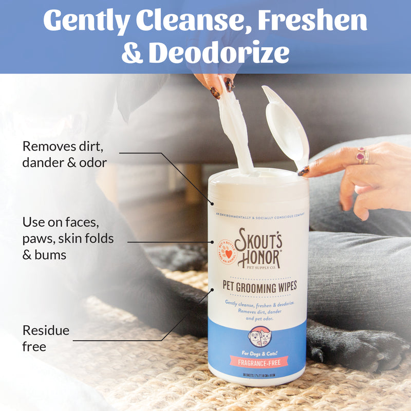 Pet Grooming Wipes 80ct