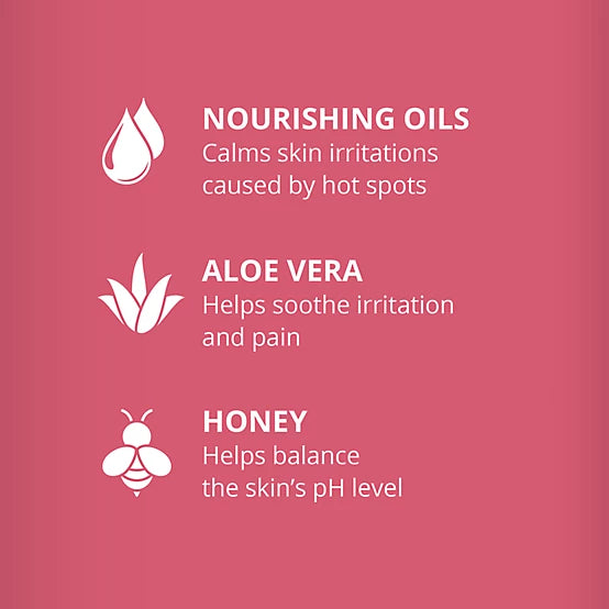 4health Unscented Hot Spot Dog Shampoo with Honeysuckle and Aloe Vera, 32 oz.