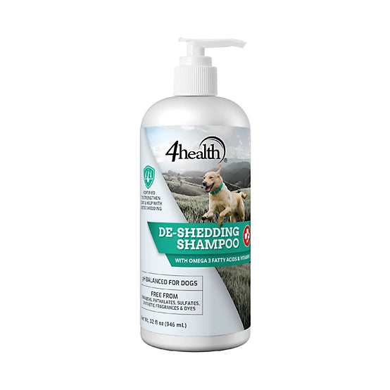 4health Unscented Deshedding Dog Shampoo, 32 oz.