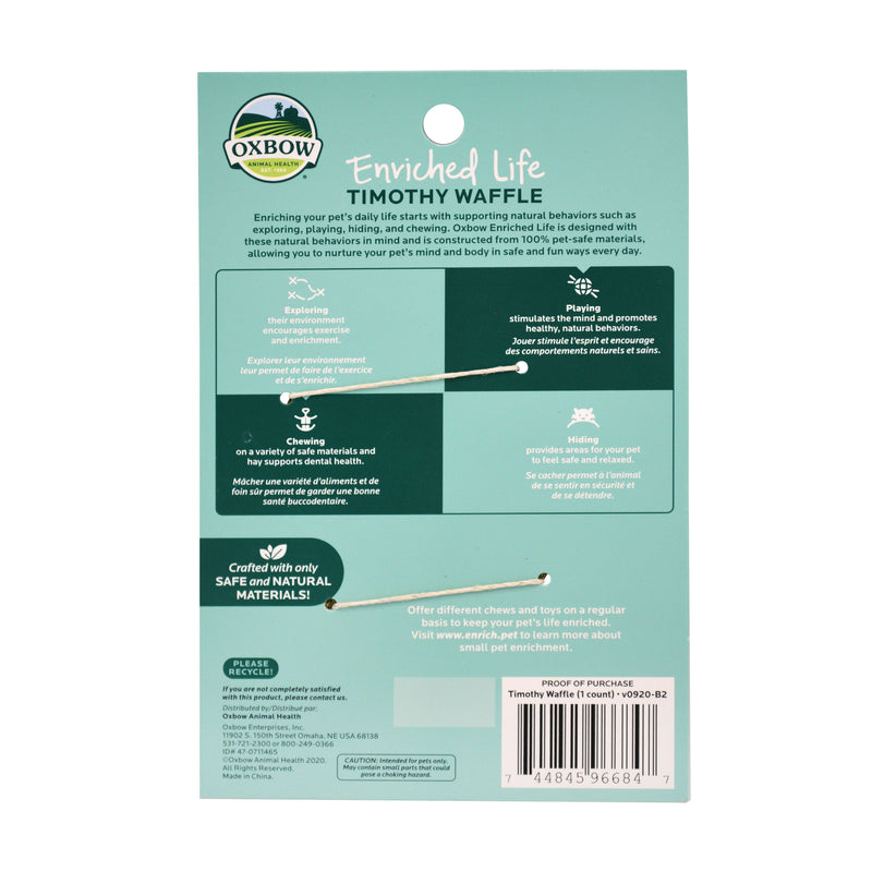 Oxbow Animal Health Enriched Life Timothy Waffle