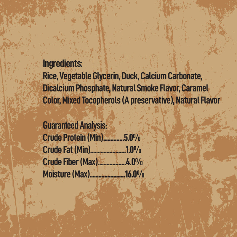 Rewardables Wild Chews - Duck Recipe, Limited Ingredient, Long Lasting Chews for Large Dogs | 6 Count