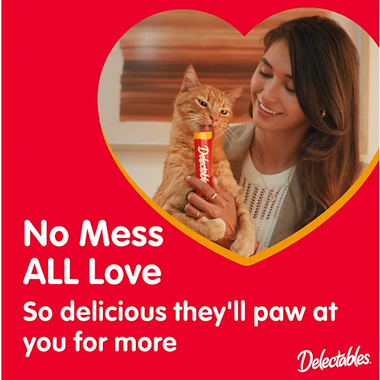 Delectables Squeeze-Up Chicken Lickable Cat Treat, 4 ct.