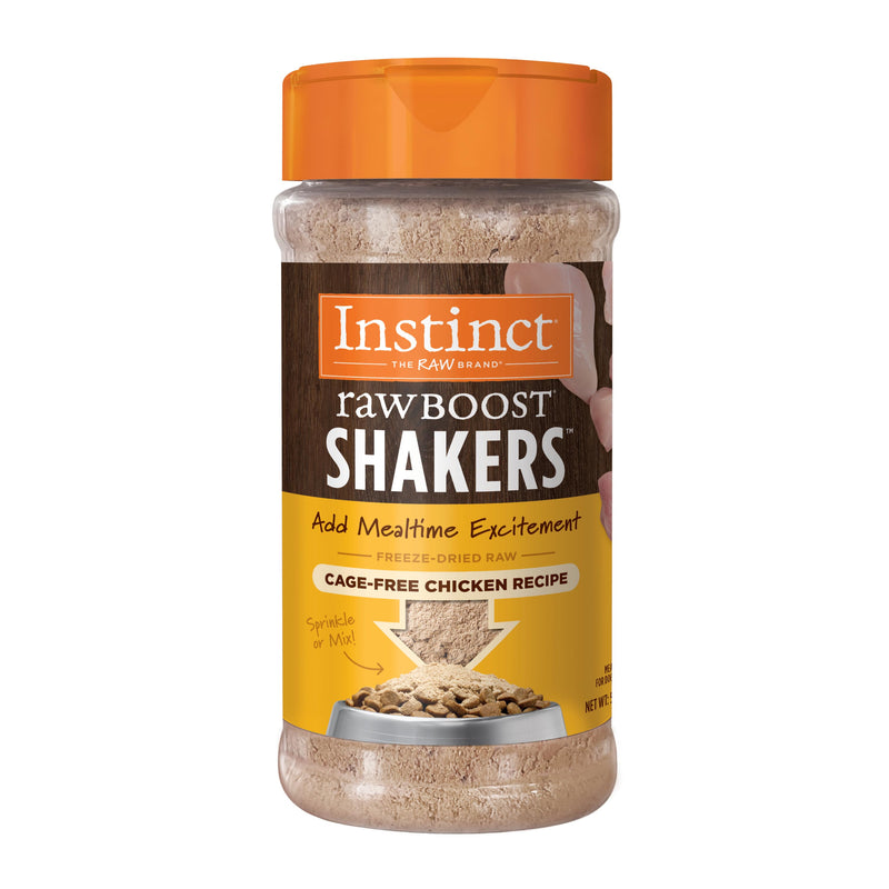 Instinct Raw Boost Shakers Chicken Freeze-Dried Dog Food Topper, 5.5 oz. Bottle