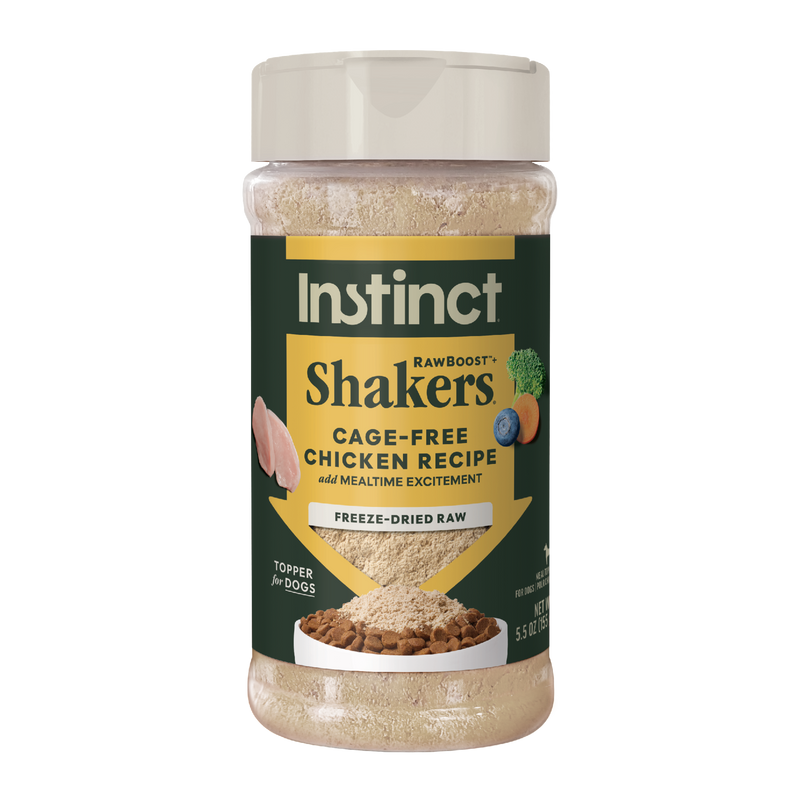 Instinct Raw Boost Shakers Chicken Freeze-Dried Dog Food Topper, 5.5 oz. Bottle