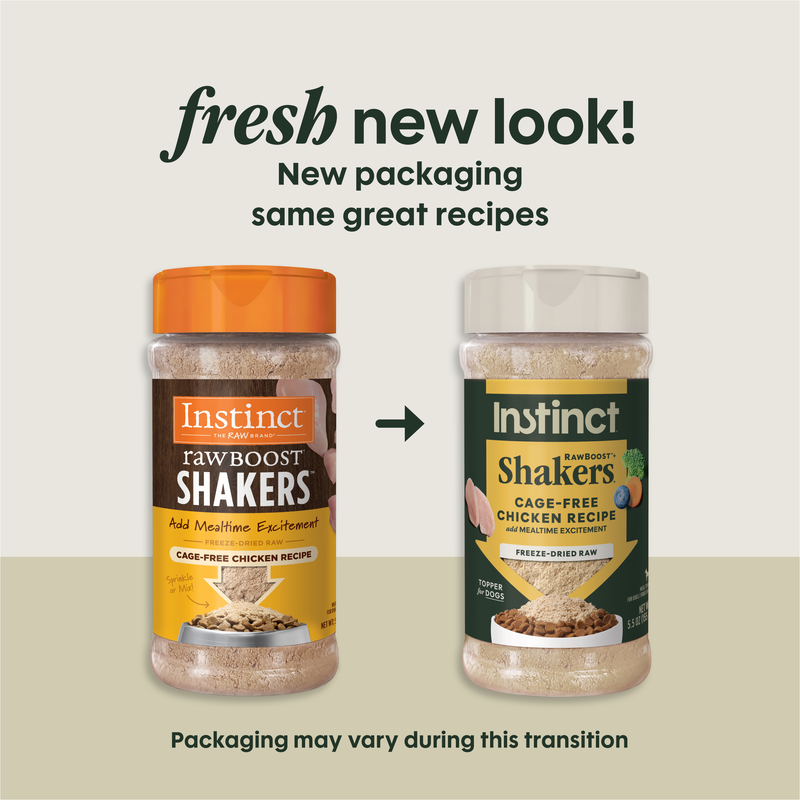 Instinct Raw Boost Shakers Chicken Freeze-Dried Dog Food Topper, 5.5 oz. Bottle
