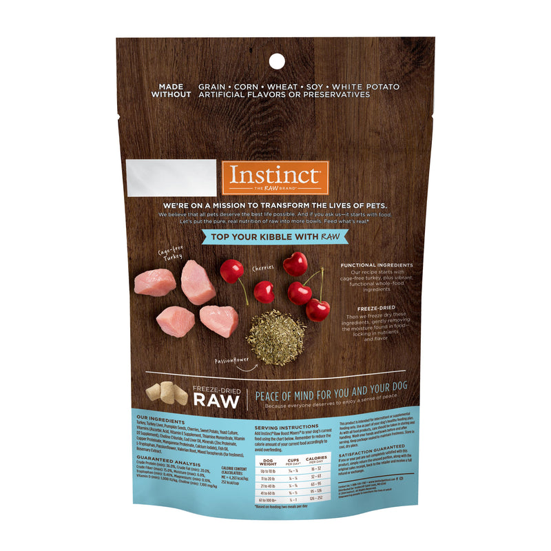 Instinct Raw Boost Mixers Tranquility Freeze-Dried Dog Food Topper, 5.5 oz. Bag