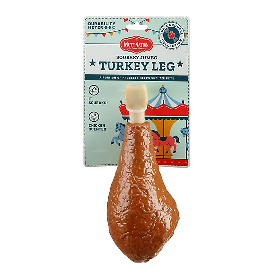 MuttNation Turkey Leg Durachew Dog Toy