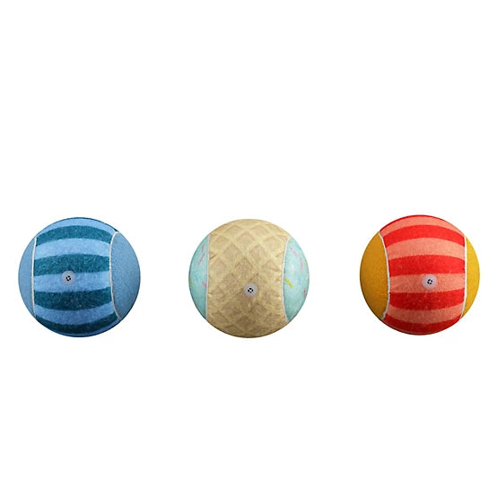 MuttNation Carousel Jumbo Tennis Balls 3pk Dog Toy