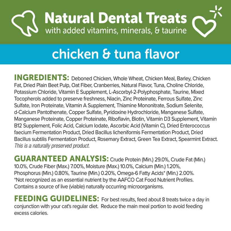 Wellness WHIMZEES Cat Chicken and Tuna Flavor Dental Treats, 2 oz