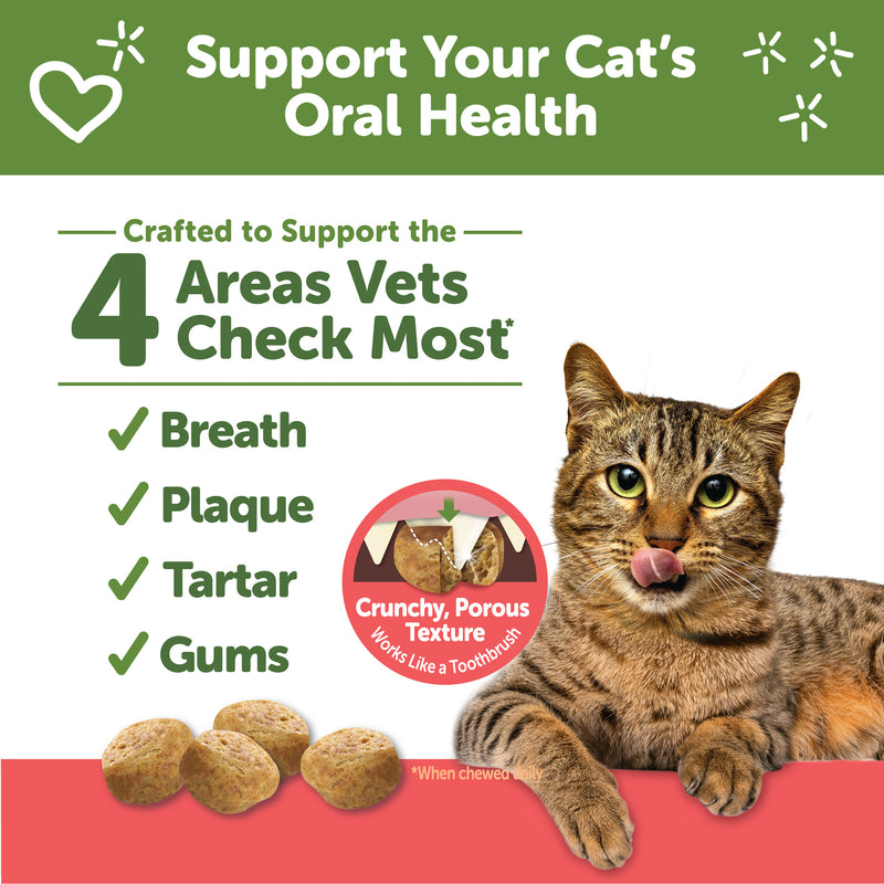 Wellness WHIMZEES Cat Chicken and Salmon Flavor Dental Treats, 2 oz