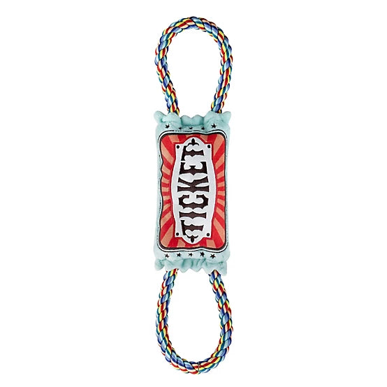 MuttNation Plush Ticket Tug Dog Toy