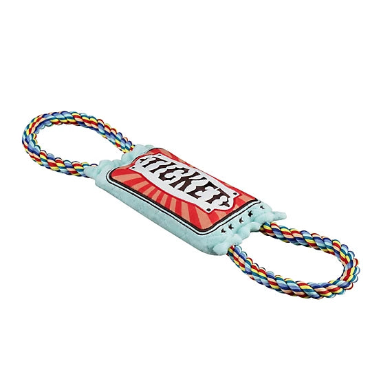 MuttNation Plush Ticket Tug Dog Toy