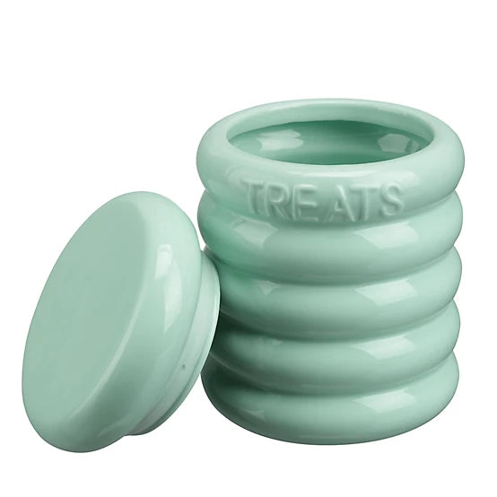 MuttNation Ribbed Ceramic Dog Treat Jar