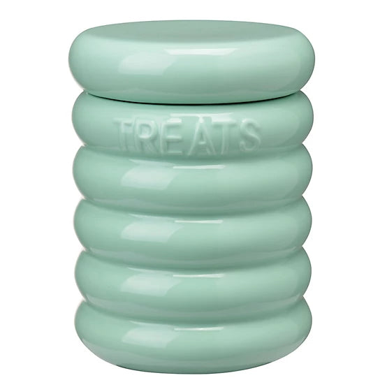 MuttNation Ribbed Ceramic Dog Treat Jar