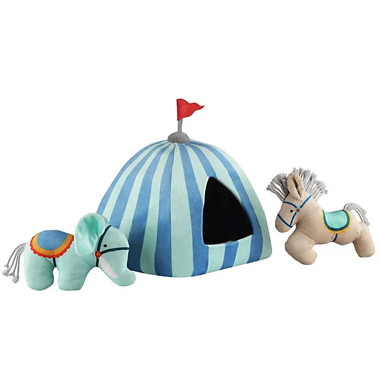 MuttNation Circus Tent Hide-A-Toy Dog Toy