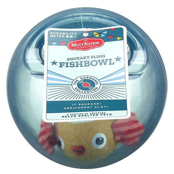 MuttNation Fish Bowl Jumbler Dog Toy