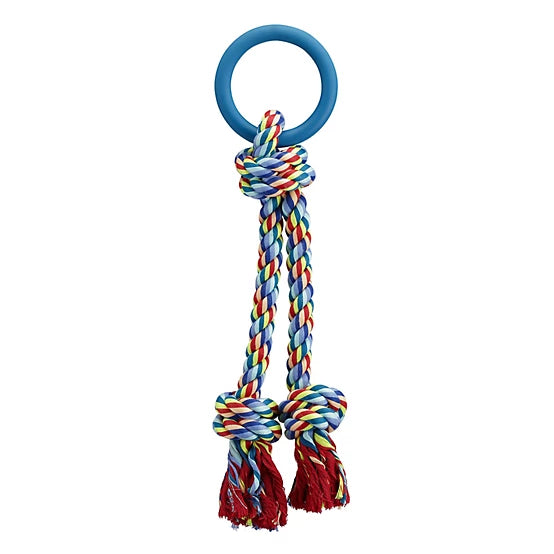 MuttNation Ring With Rope Tug Dog Toy