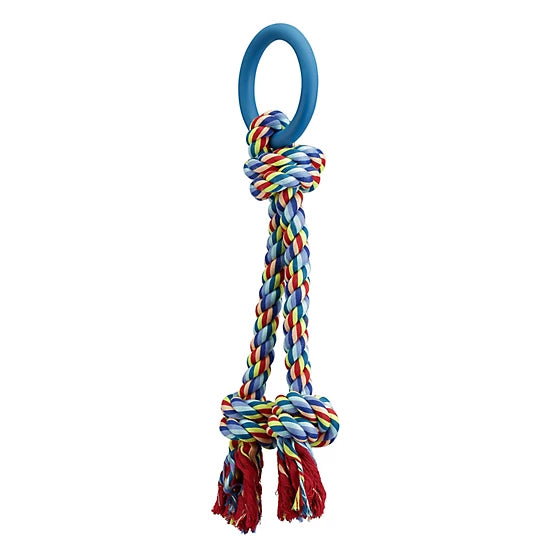 MuttNation Ring With Rope Tug Dog Toy