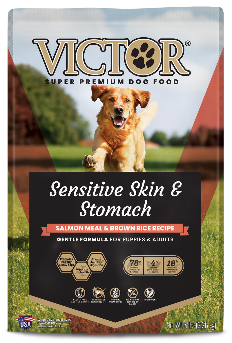 VICTOR Sensitive Skin and Stomach ‰ÛÒ Salmon Meal and Brown Rice Recipe 5lb