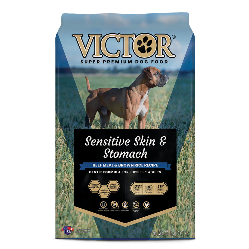 VICTOR Sensitive Skin and Stomach ‰ÛÒ Beef Meal and Brown Rice Recipe - 30lb