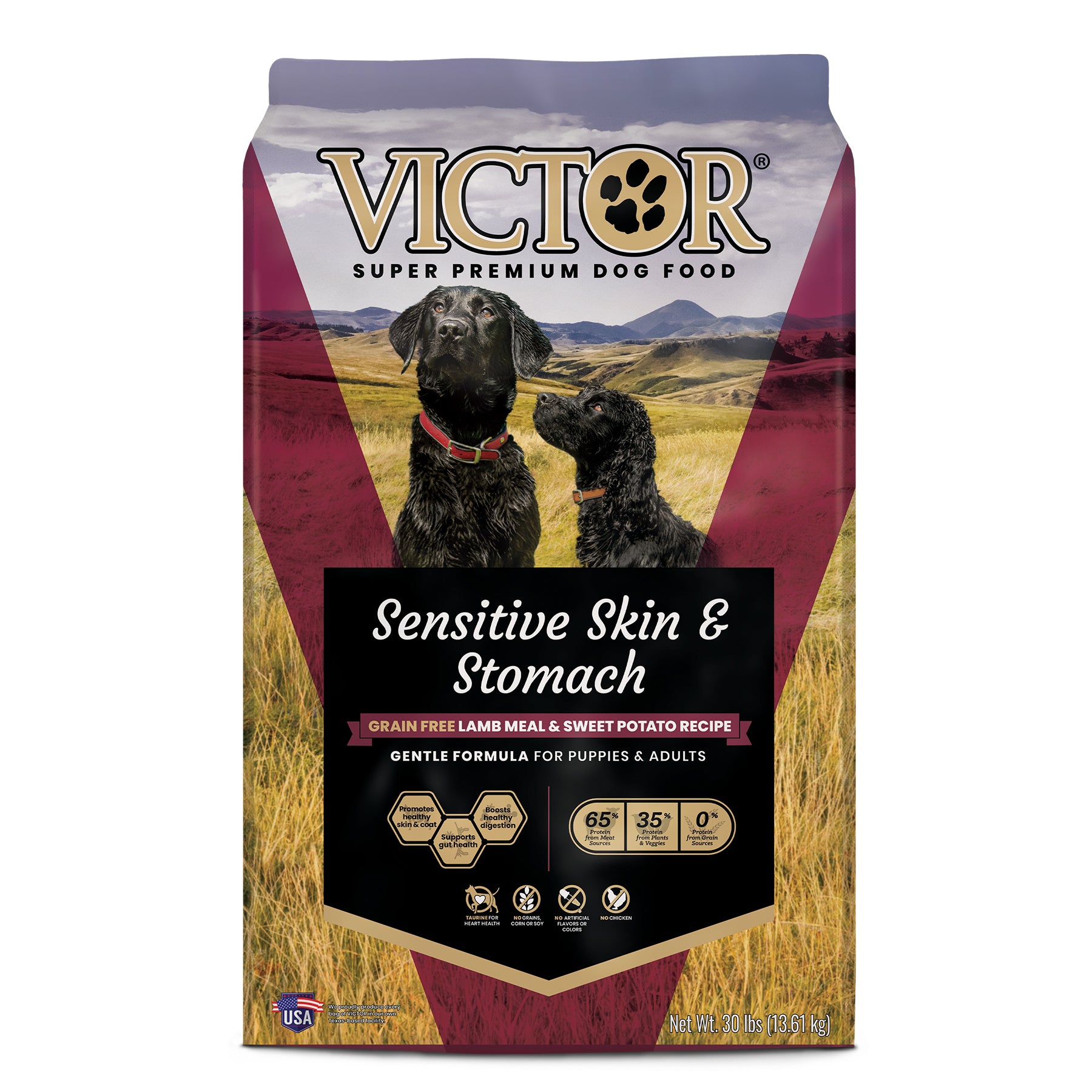 Victor Pet Sensitive Skin & Stomach Grain Free Lamb Meal & Sweet Potato Recipe Dry Dog Food
