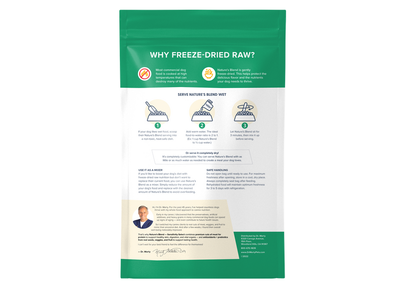 Dr. Marty Nature's Blend Sensitivity Select Dog Food