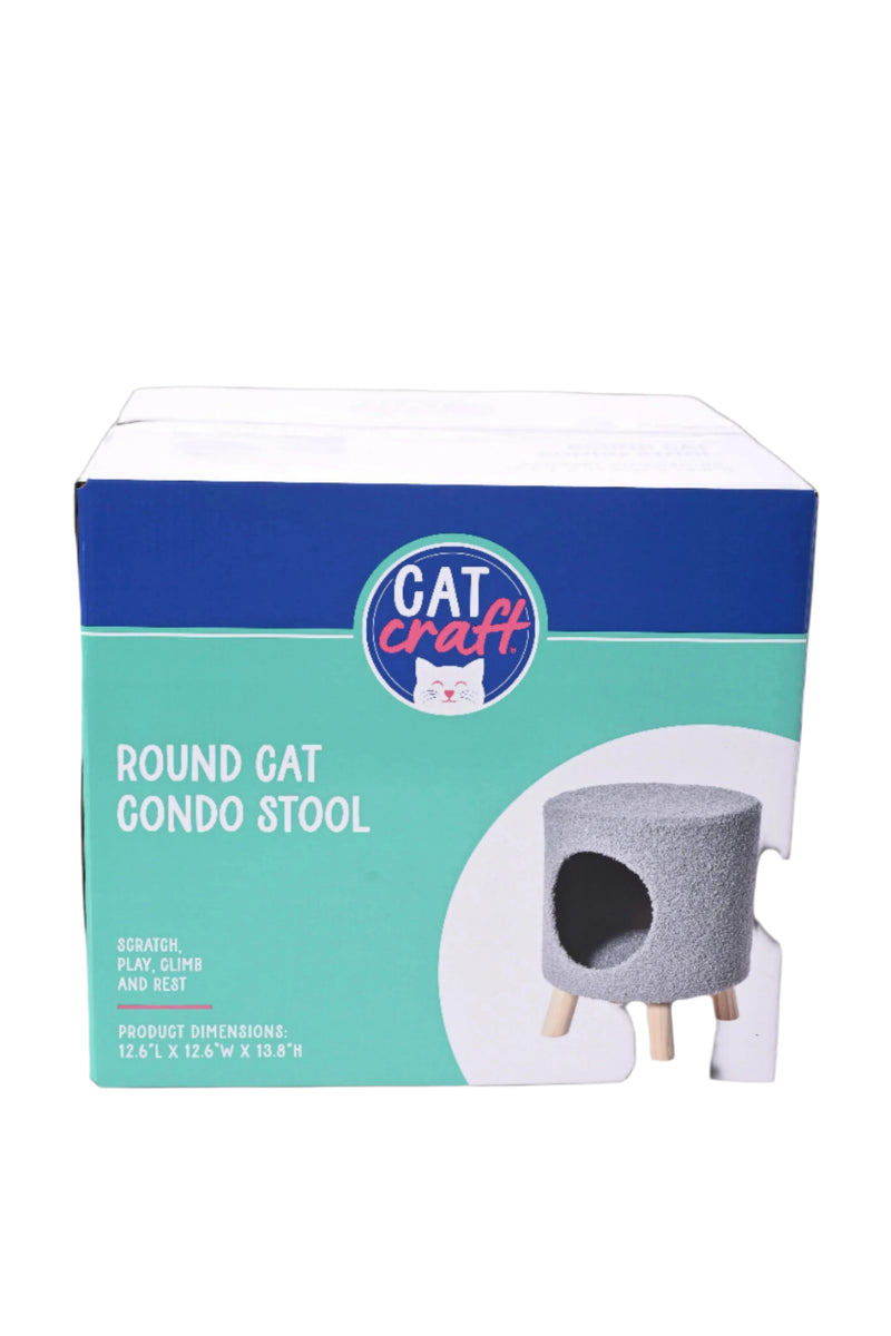 Cat Craft Round Cat Condo Stool