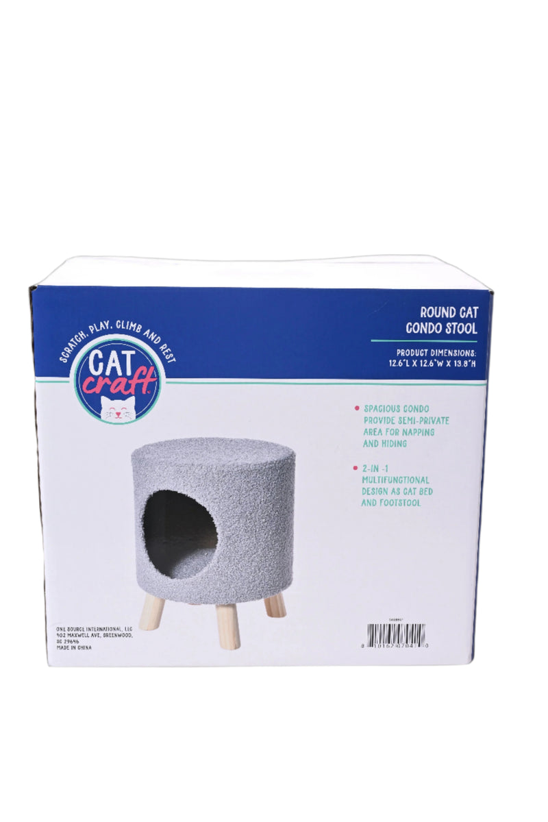 Cat Craft Round Cat Condo Stool