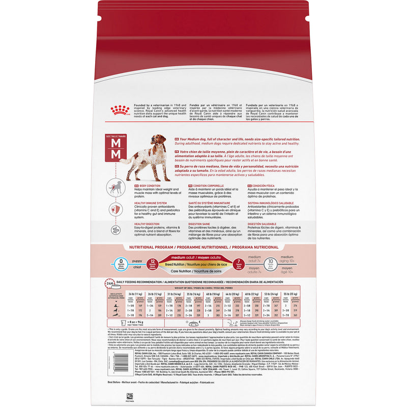 Royal Canin Size Health Nutrition Medium Adult Dry Dog Food, 40 lb